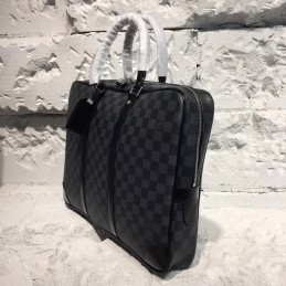 Replica Louis Vuitton Black Damier Graphite Porte Documents Jour PM - Style 2