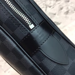Replica Louis Vuitton Black Damier Graphite Porte Documents Jour PM - Style 2