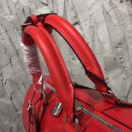 Replica Louis Vuitton Red Epi Leather Supreme Keepall Bandouliere 45