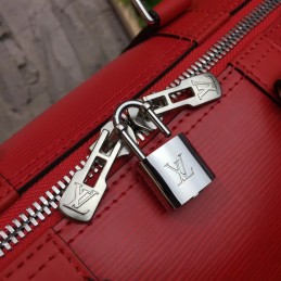 Replica Louis Vuitton Red Epi Leather Supreme Keepall Bandouliere 45