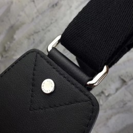 Replica Louis Vuitton Black Leather Avenue Sling Bag