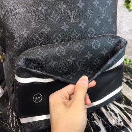 Replica Louis Vuitton Black Monogram Eclipse Apollo Backpack