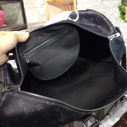 Replica Louis Vuitton White Savane Chapman Keepall Bandouliere 55