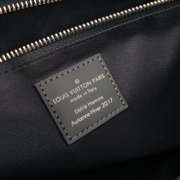 Replica Louis Vuitton Black Monogram Zebra Savane Chapman Messenger