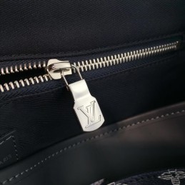 Replica Louis Vuitton Black Monogram Zebra Savane Chapman Messenger