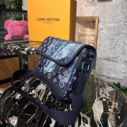 Replica Louis Vuitton Black Monogram Tiger Savane Chapman Messenger PM