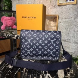 Replica Louis Vuitton Black Monogram Tiger Savane Chapman Messenger PM