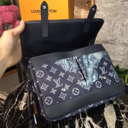 Replica Louis Vuitton Black Monogram Tiger Savane Chapman Messenger PM
