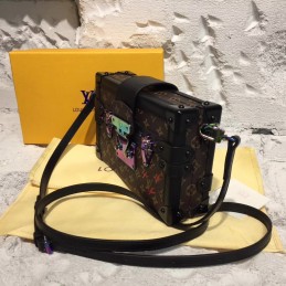 Replica Louis Vuitton Black Multicolor Graphic Petite Malle - Style 2