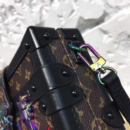 Replica Louis Vuitton Black Multicolor Graphic Petite Malle - Style 2