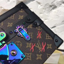 Replica Louis Vuitton Black Multicolor Graphic Petite Malle - Style 2