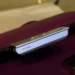 Replica Hermes Purple Constance Mini 18 Palladium Hardware Bag