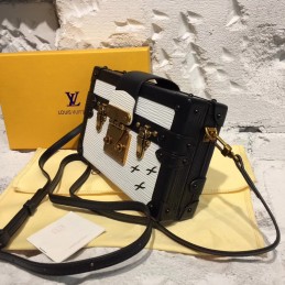 Replica Louis Vuitton Black White Graphic Petite Malle