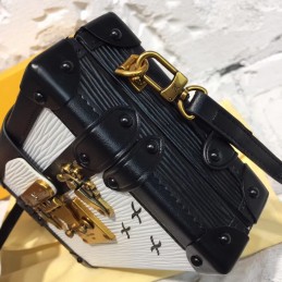 Replica Louis Vuitton Black White Graphic Petite Malle