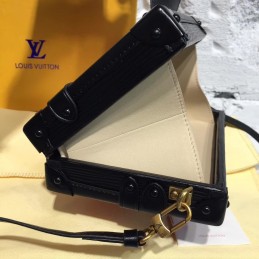 Replica Louis Vuitton Black Red Graphic Petite Malle - Style 2