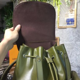 Replica Louis Vuitton Khaki Leather Christopher Backpack