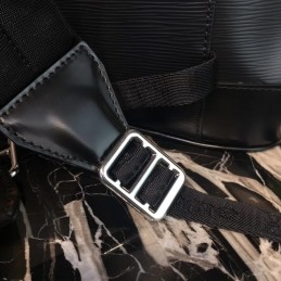 Replica Louis Vuitton Black Leather Supreme Christopher Backpack