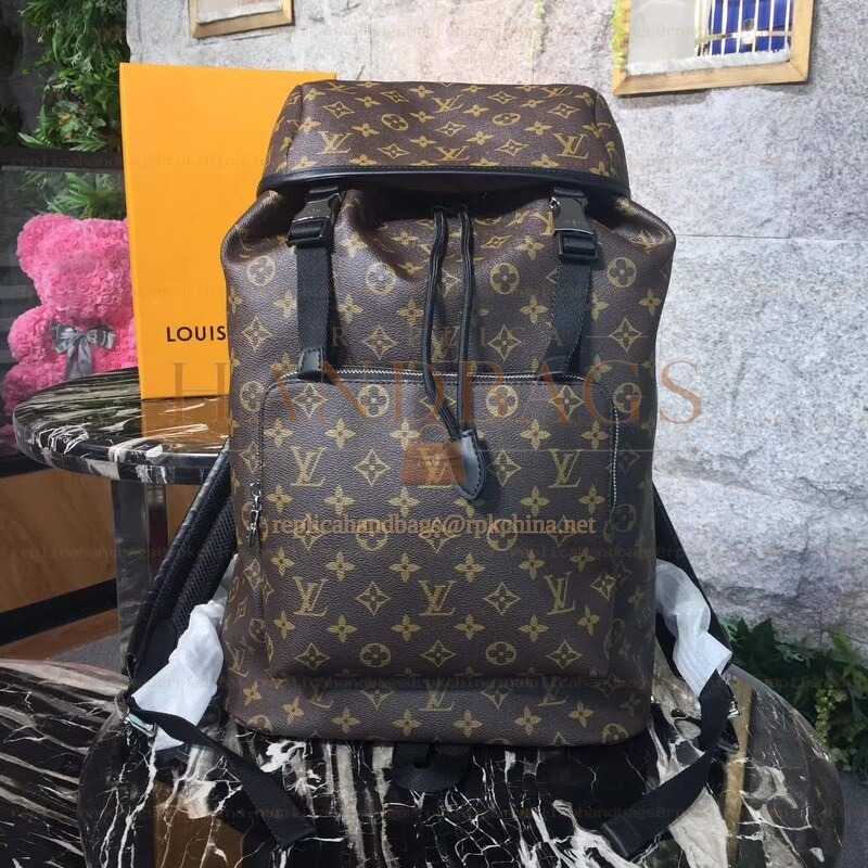 Replica Louis Vuitton Brown Monogram Zack Backpack
