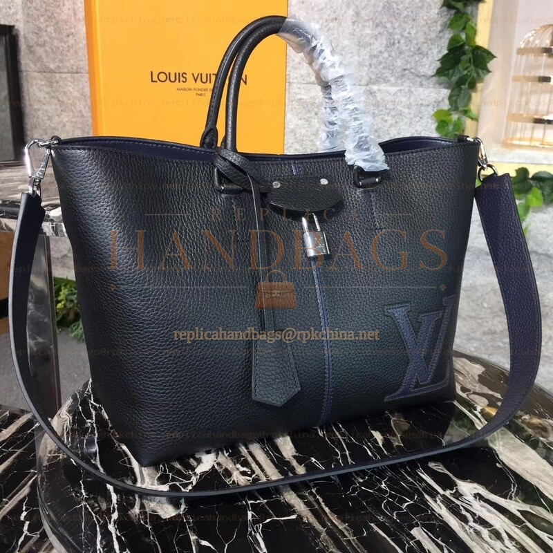 Replica Louis Vuitton Black Textured Pernelle