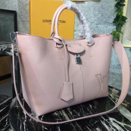 Replica Louis Vuitton Taupe Textured Silver Detail Pernelle