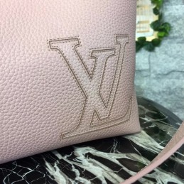 Replica Louis Vuitton Taupe Textured Silver Detail Pernelle