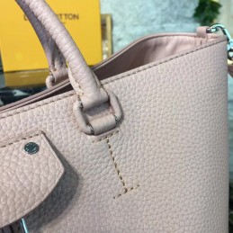 Replica Louis Vuitton Taupe Textured Silver Detail Pernelle