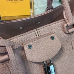 Replica Louis Vuitton Taupe Textured Silver Detail Pernelle