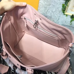 Replica Louis Vuitton Taupe Textured Silver Detail Pernelle