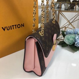 Replica Louis Vuitton Brown Monogram Pale Pink Victoire