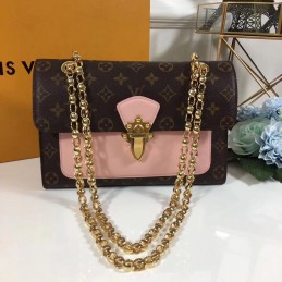 Replica Louis Vuitton Brown Monogram Pale Pink Victoire