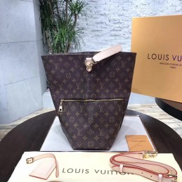 Replica Louis Vuitton Brown Monogram Pale Pink Melie