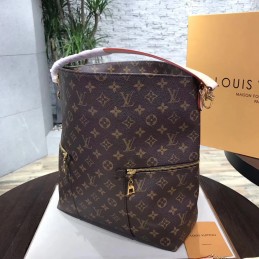 Replica Louis Vuitton Brown Monogram Pale Pink Melie