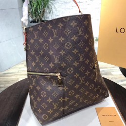 Replica Louis Vuitton Brown Monogram Pale Pink Melie