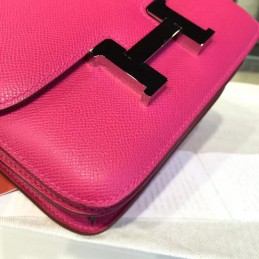Replica Hermes Fuchsia Constance Mini 18 Palladium Hardware Bag