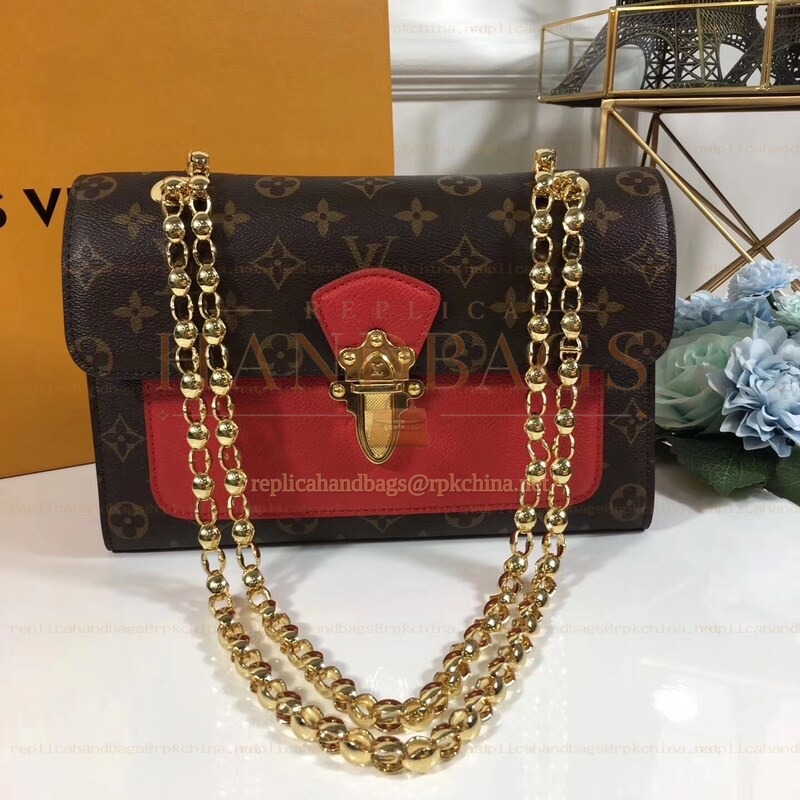 Replica Louis Vuitton Bright Red Textured Victoire