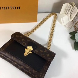Replica Louis Vuitton Black Textured Victoire