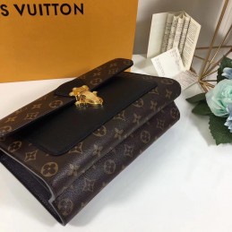 Replica Louis Vuitton Black Textured Victoire