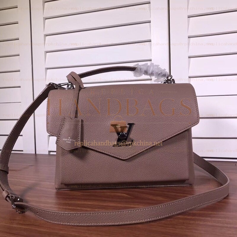 Replica Louis Vuitton Taupe Textured MyLockme