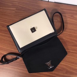 Replica Louis Vuitton Black White Flap MyLockme