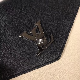 Replica Louis Vuitton Black White Flap MyLockme