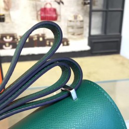Replica Hermes Green Constance Mini 18 Palladium Hardware Bag