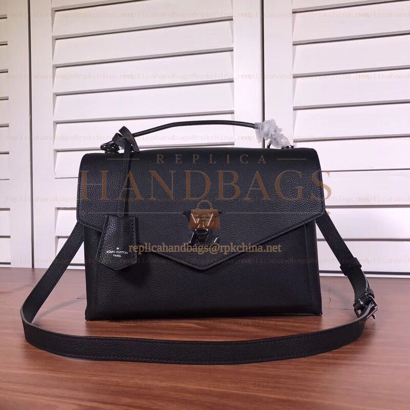Replica Louis Vuitton Black Textured MyLockme
