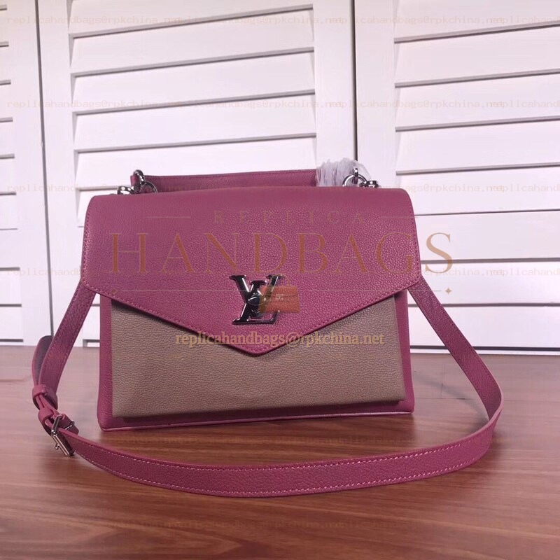 Replica Louis Vuitton Fuchsia Taupe Two-Tone MyLockme