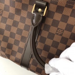 Replica Louis Vuitton Brown Damier Ebene Keepall Bandouliere 45