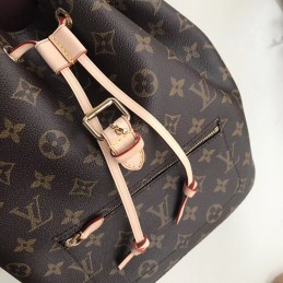 Replica Louis Vuitton Brown Monogram Beige Trim Sperone BB Backpack