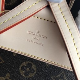 Replica Louis Vuitton Brown Monogram Beige Trim Sperone BB Backpack
