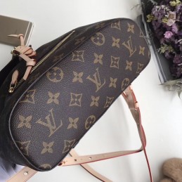Replica Louis Vuitton Brown Monogram Beige Trim Sperone BB Backpack