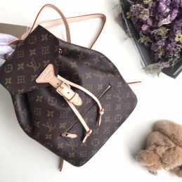 Replica Louis Vuitton Brown Monogram Beige Trim Sperone BB Backpack