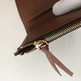 Replica Louis Vuitton Brown Monogram Black Snap Victorine Wallet