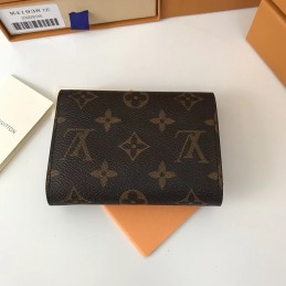 Replica Louis Vuitton Brown Monogram Red Snap Victorine Wallet
